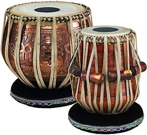 PRO-TABLA Professional Tabla Set with Goat Skin Heads,9-Inch Bayan & 5 1/2-Inch