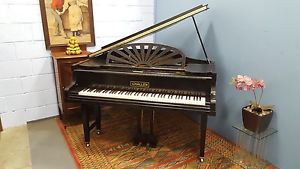 Reconditioned , Vintage, Black,"Challen"  Baby Grand Grand Piano. CAN DELIVER.