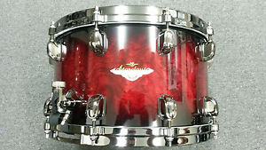 Tama Starclassic Bubinga 8x14 Snare Drum in Garnet Quilted Bubinga Burst