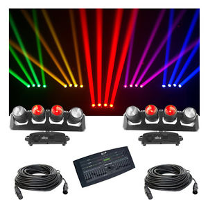 (2) Chauvet DJ Lighting Intimidator Wave 360 IRC Wall Light DMX Operator Cables