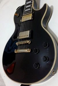 1987 VINTAGE BURNY CUSTOM LP ELECTRIC GUITAR WITH VH 1 PICKUPS AND HARD CASE MIJ