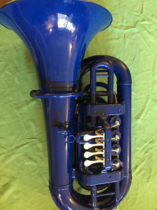 New Plastic Tubas Blue key Bb Good Music Gift Good for Student