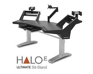 Argosy Halo Sit-Stand Ultimate Workstation | HALO-E-XL-H-B-S | Pro Audio LA