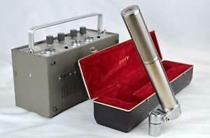 VINTAGE SONY C-220A STEREO TUBE CONDENSER MICROPHONE C-37A FAMILY