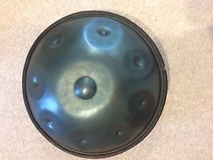 Handpan handmade in D minor Swarup scale  D A C D E F G A C with free hardcase