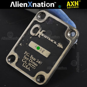 Authentic 1984 USA Charvel San Dimas California Neck Plate jackson glendora era