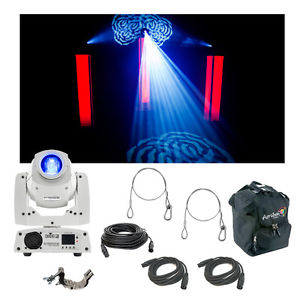 Chauvet Lighting Intimidator Spot 255 IRC White Moving Light Remote Clamp Cables