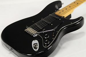 Fender USA 1979-1981 Stratocaster Black Maple Used Free Shipping From JAPAN