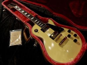 Crews Maniac Sound OSL-C L WHITE w/hard case F/S Guiter From JAPAN #I10