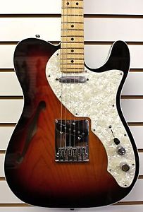 FENDER American Deluxe Thinline Telecaster ELECTRIC GUITAR Sunburst w/CASE New