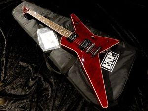 EDWARDS E-GG-140NT-2 FM Red w/soft case F/S Guiter Bass From JAPAN #I4