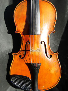 Sehr schöne, alte Geige, mit Zettel: Josef Glassl, Grasliz (Böhmen)