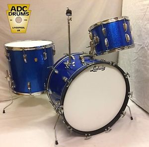Vintage Ludwig Blue Sparkle Super Classic Drum Kit - Mid-Late 60's/1967