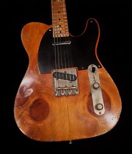 Relic Aged Blackguard Spec Knotty Pine Telecaster Musikraft For Tele