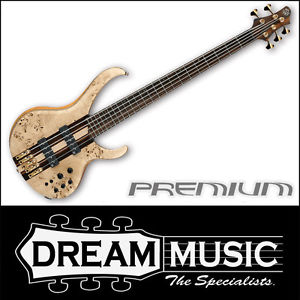 Ibanez Premium BTB1605 5 String Bass Guitar Natural Flat Finish RRP$2799