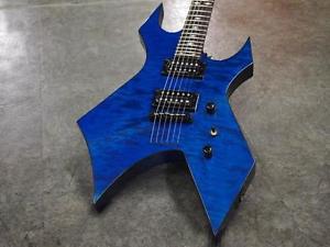 Free Shipping Used B.C.Rich NT Warlock Hardtail 2013 Trance Blue Electric Guitar