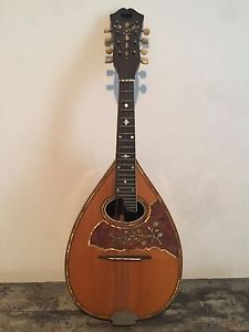 Early 1900's William C. Stahl Larson Brothers Flat Back Mandolin Rare Instrument
