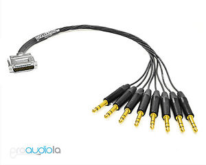 Grimm TPR 8 DB25 DSUB Balanced Audio Snake | Neutrik Gold 1/4" TRS | 50 ft. 50'