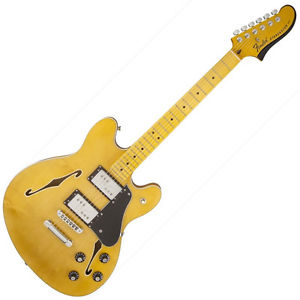 Fender Modern Player Starcaster Semi-Hollowbody Guitar Maple Natural DEMO