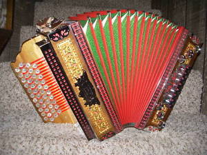 Melodija Menges 4 Row Slovenian Diatonic Button Box Accordion A,D,G,C