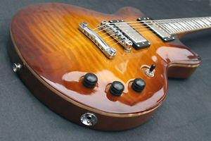 Gonzo custom Luthier made Guitar, Handmade In The UK, AAAAA flame maple, ebony