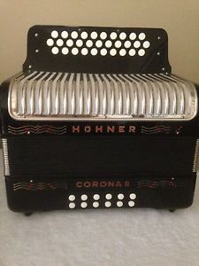HOHNER CORONA II  MADE IN GERMANY G C F KEY