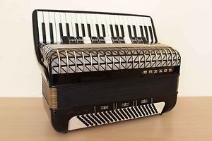Accordion Hohner Atlantic IV DeLuxe 120 Bass AKKORDEON Black Fisarmonica + Case