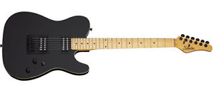 Schecter PT Electric Guitar (Gloss Black) Alder Body Solid PT-H Bridge Bolt-on