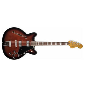 Fender Modern Player Coronado Semi-Hollowbody Guitar Black Cherry Burst DEMO