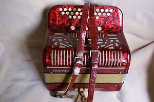 Nice HOHNER "NORMA III " diatonic button C/F accordion/accordian!