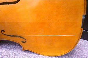 ( Has Top Crack) Carved Cello Semmlinger