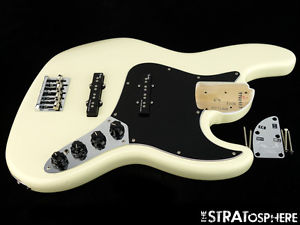 LOADED 2016 Fender American Elite Jazz BASS BODY American  Olympic White SALE