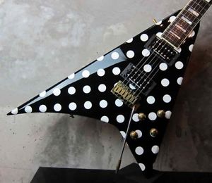 Jackson Custom Shop RR1.5 Black White Polka Dots Used Electric Guitar From Japan