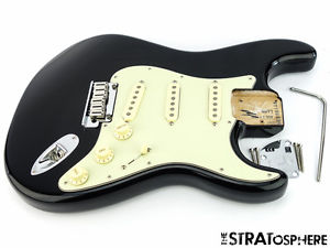 2016 Fender USA The Edge Stratocaster LOADED BODY USA Guitar Strat U2 Black