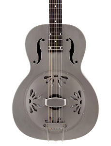 Gretsch G9201 Honey Dipper Metal Resonator Guitar, V Neck (NEW)