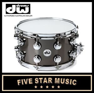 DW COLLECTOR'S SERIES 8"x14" 14" SNARE BLACK NICKEL OVER BRASS DRVB0814SVC NEW
