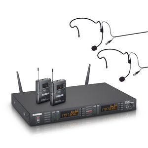 LD Systems WS 1 G8 BPH2 - Funkmikrofon System mit 2 x Belt Pack und 2 x Headset