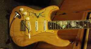 RWG Stratocaster-Hendrix meets Gilmore-Lefty Alder, R.H. Setup /P.G -Neck  Inlay