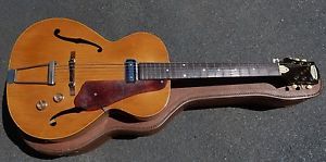 Epiphone Harry Volpe Rare USA Vintage Hollowbody Archtop Guitar 1955-57 Natural