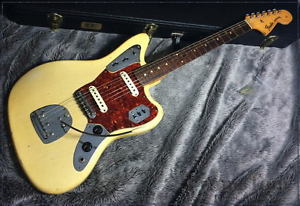 FENDER JAGUAR Vintage Guitar 1963 w/Hard case Free Shipping