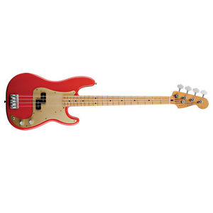 Fender 50's Precision P-Bass Maple Fretboard Fiesta Red DEMO