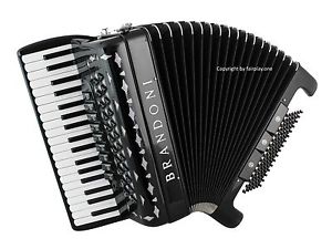 Akkordeon Brandoni Mod.130,  37/96/9/3/IV, handgearbeitete Stimmen, Italy