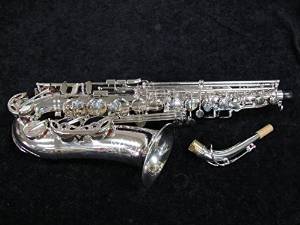 Buffet Crampon Senzo Red Brass Professional Model Alto Sax in Silver Plate