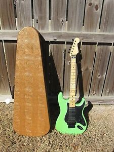 '16 USED NASH S-81 HSH ELECTRIC GUITAR FLOYD, DIMARZIO LIME GREEN ALLIGATOR CASE