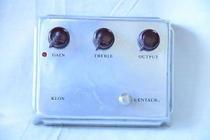 Klon Centaur Professional Overdrive Boost Pedal silver color