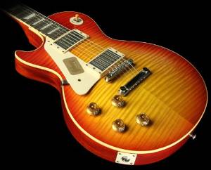 Gibson Custom Shop LPR93LHVOWCNH1 1959 Les Paul Reissue VOS-2013 Left Handed Electric Guitar, Washed Cherry