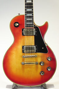 Free Shipping Gibson 1975 Les Paul Custom Cherry Sunburst Vintage Guitar