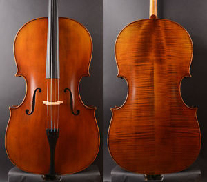 "Montagnana 1742" Copy Very wide body Best Model Cello,Sweet tone