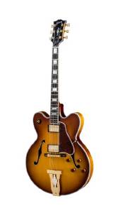 Gibson Custom Shop HSLCDCSITFGH1 L5 Double Cut Hollow-Body Electric Guitar, Slow Iced Tea Fade