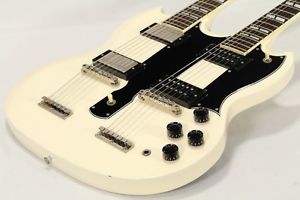 BURNY by FERNANDES RSG-140 WH White Used Electric Guitar  F/S From JAPAN